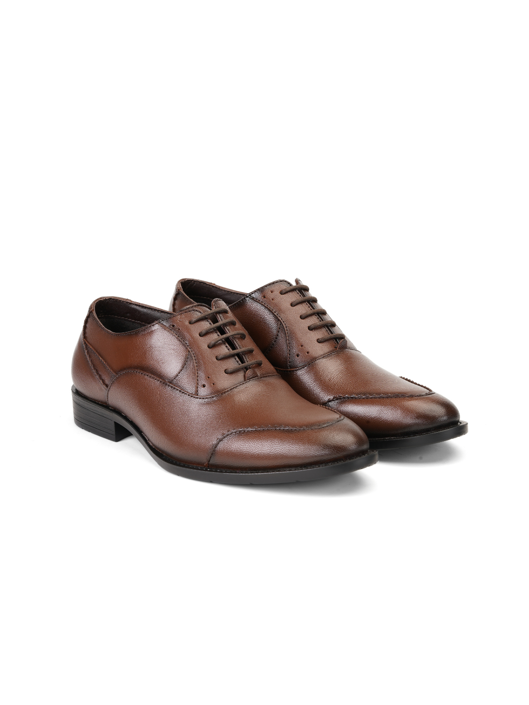 Zuup Tan Genuine Leather Oxford Formal Shoes For Men Zfm021051 C006