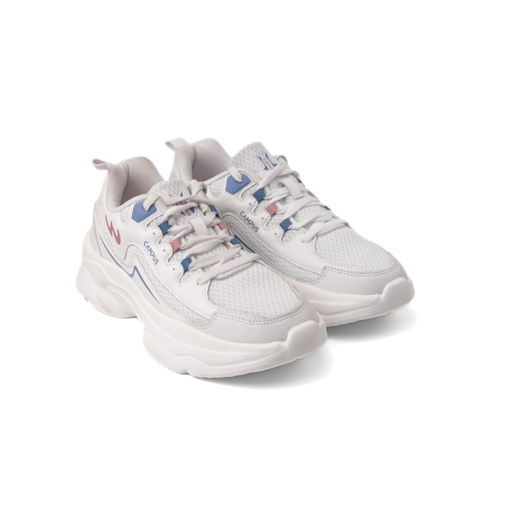 Campus White/Slate Sports Shoes For Women Butter-22L-925 C907