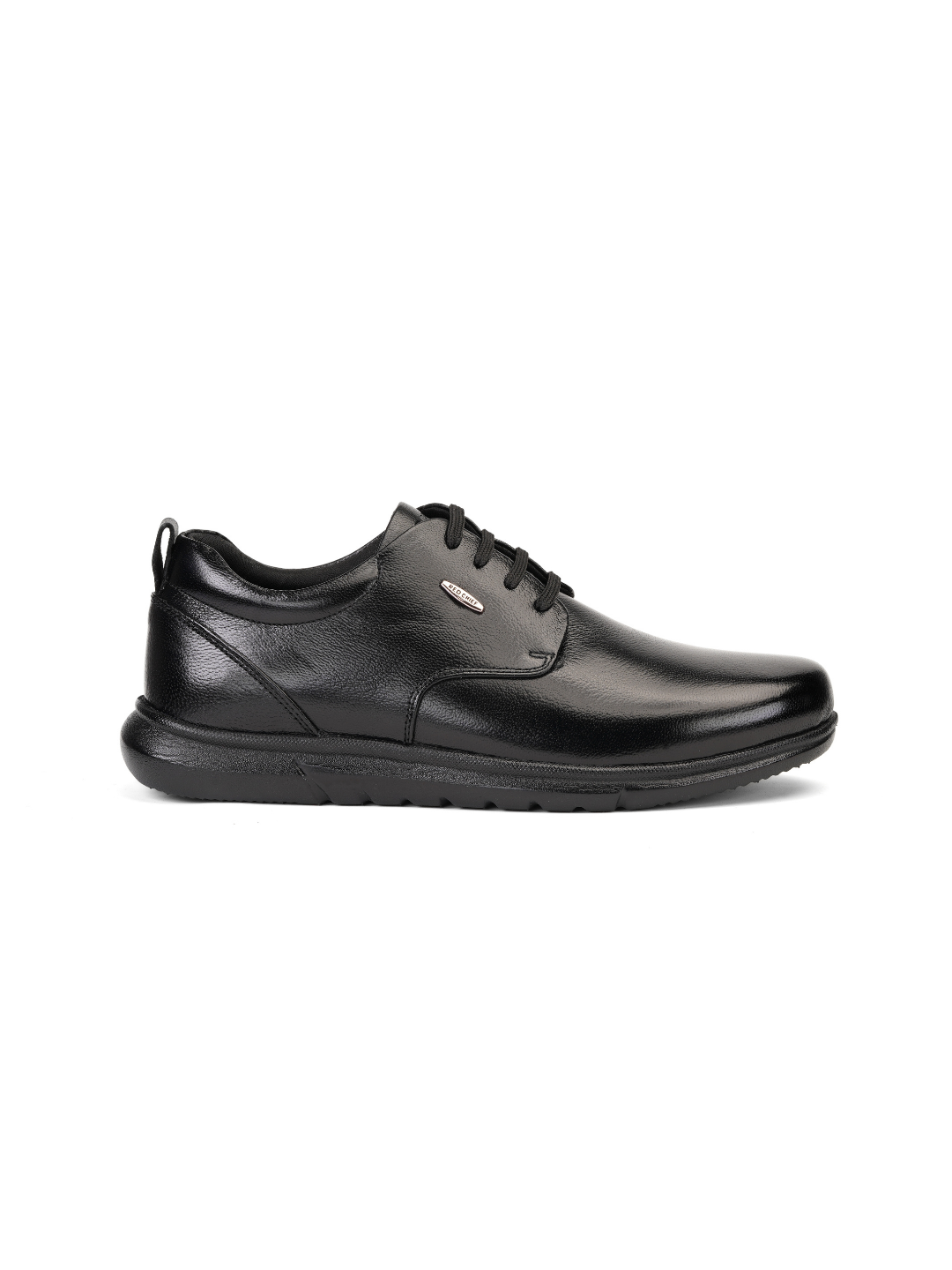 Red Chief Black Leather Derby Formal Shoes For Men Rc15052 001