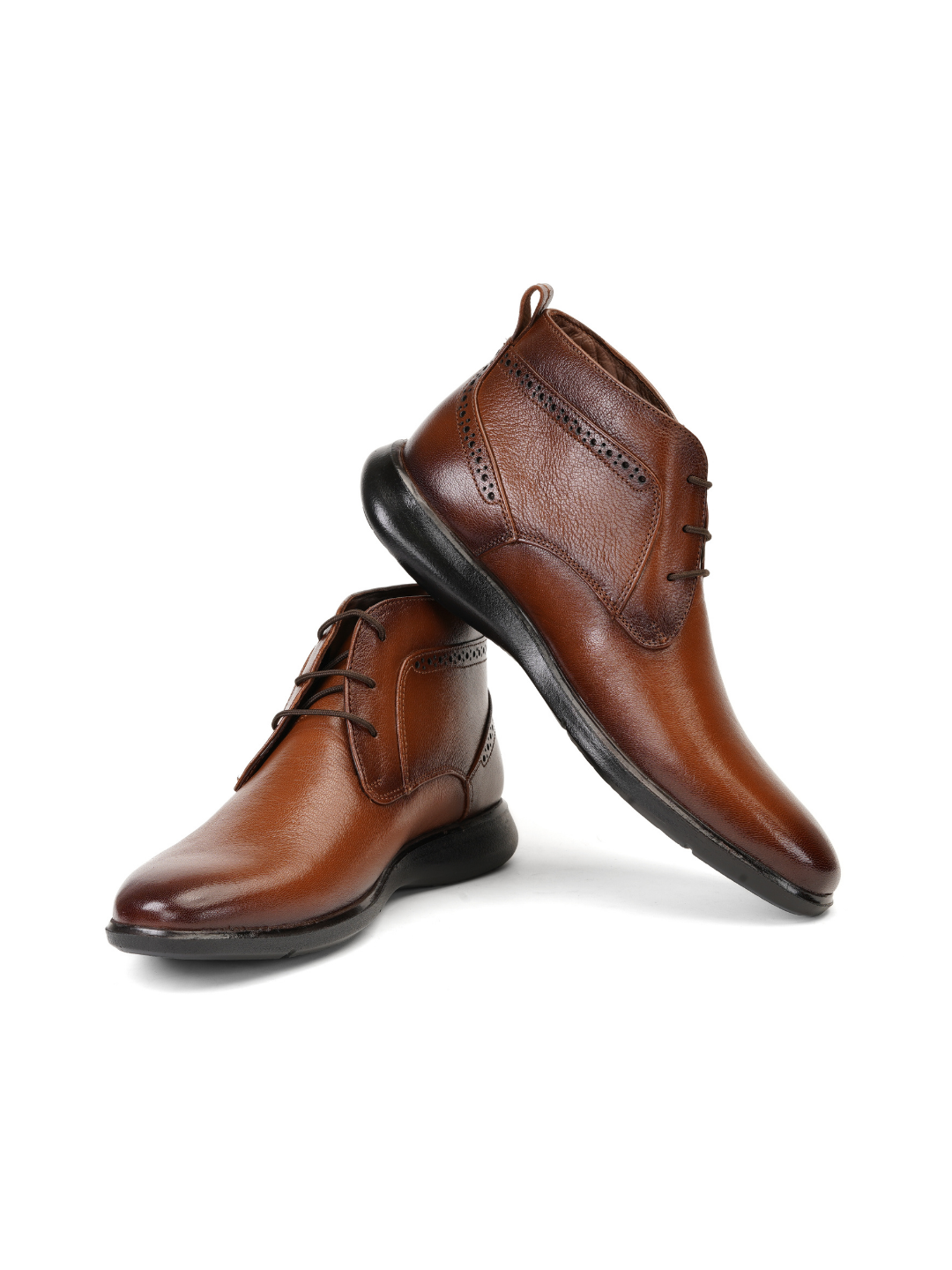 Red Chief Tan Lace-Up Formal Shoes For Men Rc 1942 C006