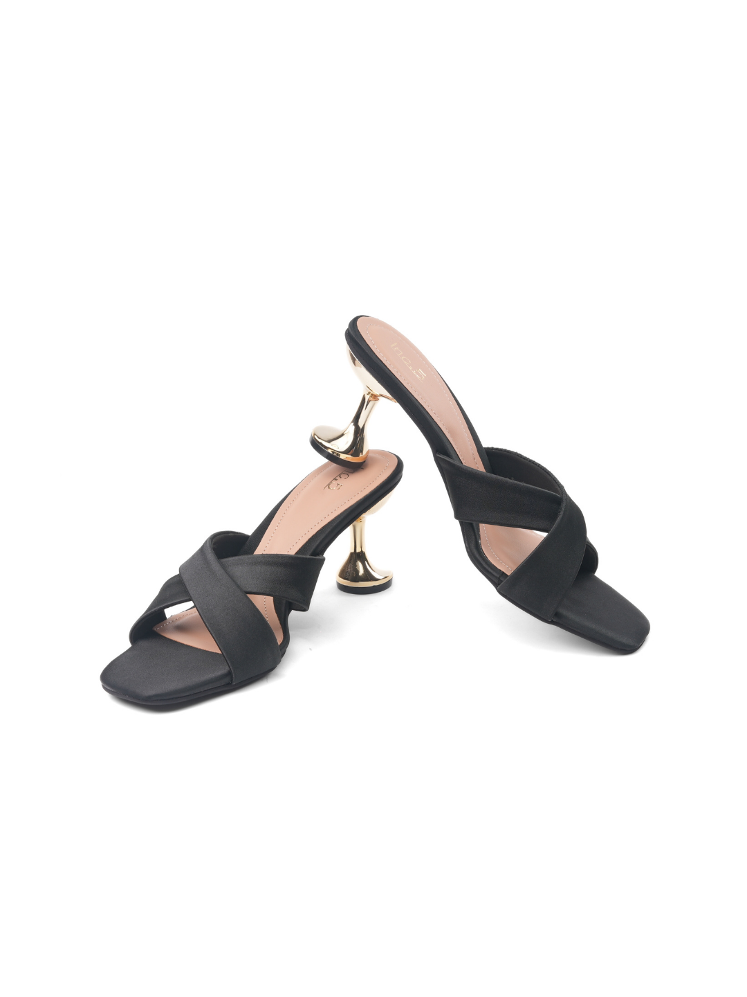 Inc.5 Black Sandal For Women 102170 C001