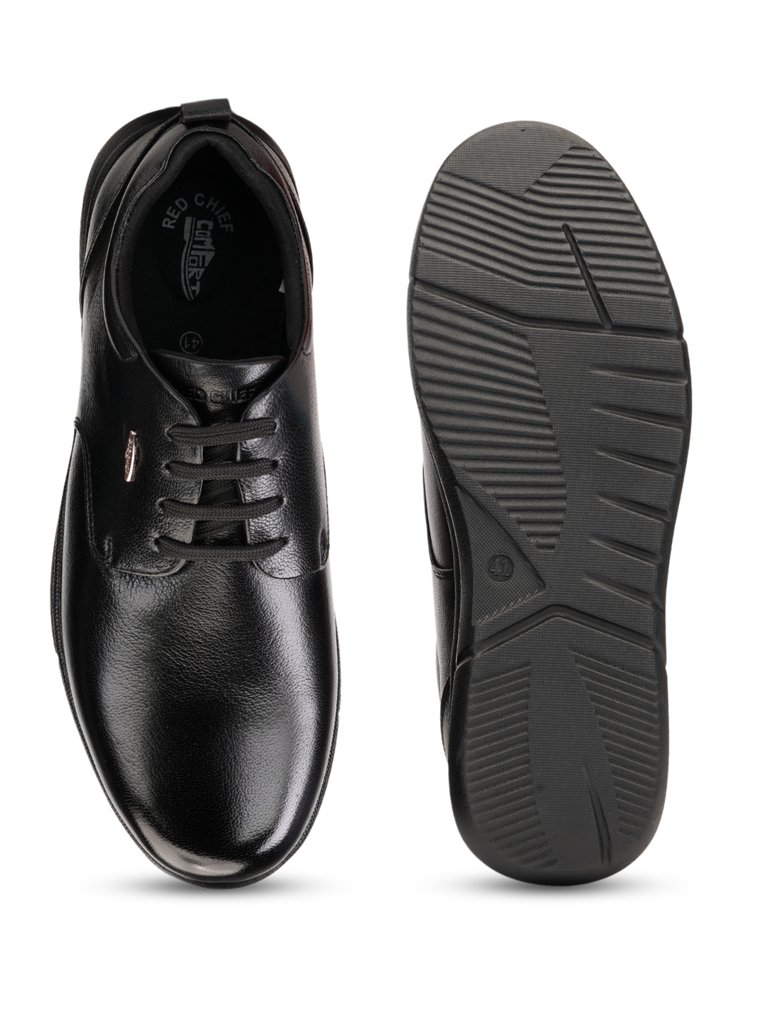 Red Chief Black Derby Formal Shoes For Men Rc15052 001