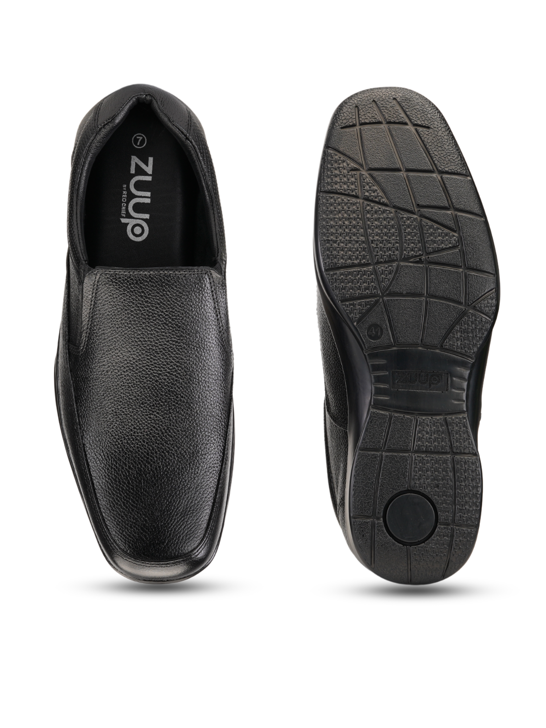 Zuup Black Genuine Leather Formal Shoes For Men Zfm021060 C001