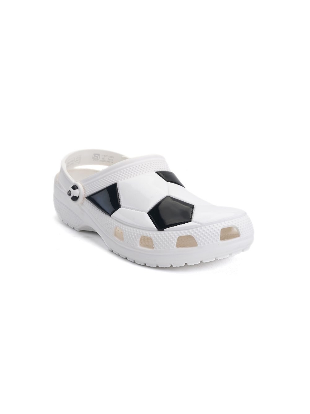 Crocs White/Black Flip Flop For Kids 210157-103 C059