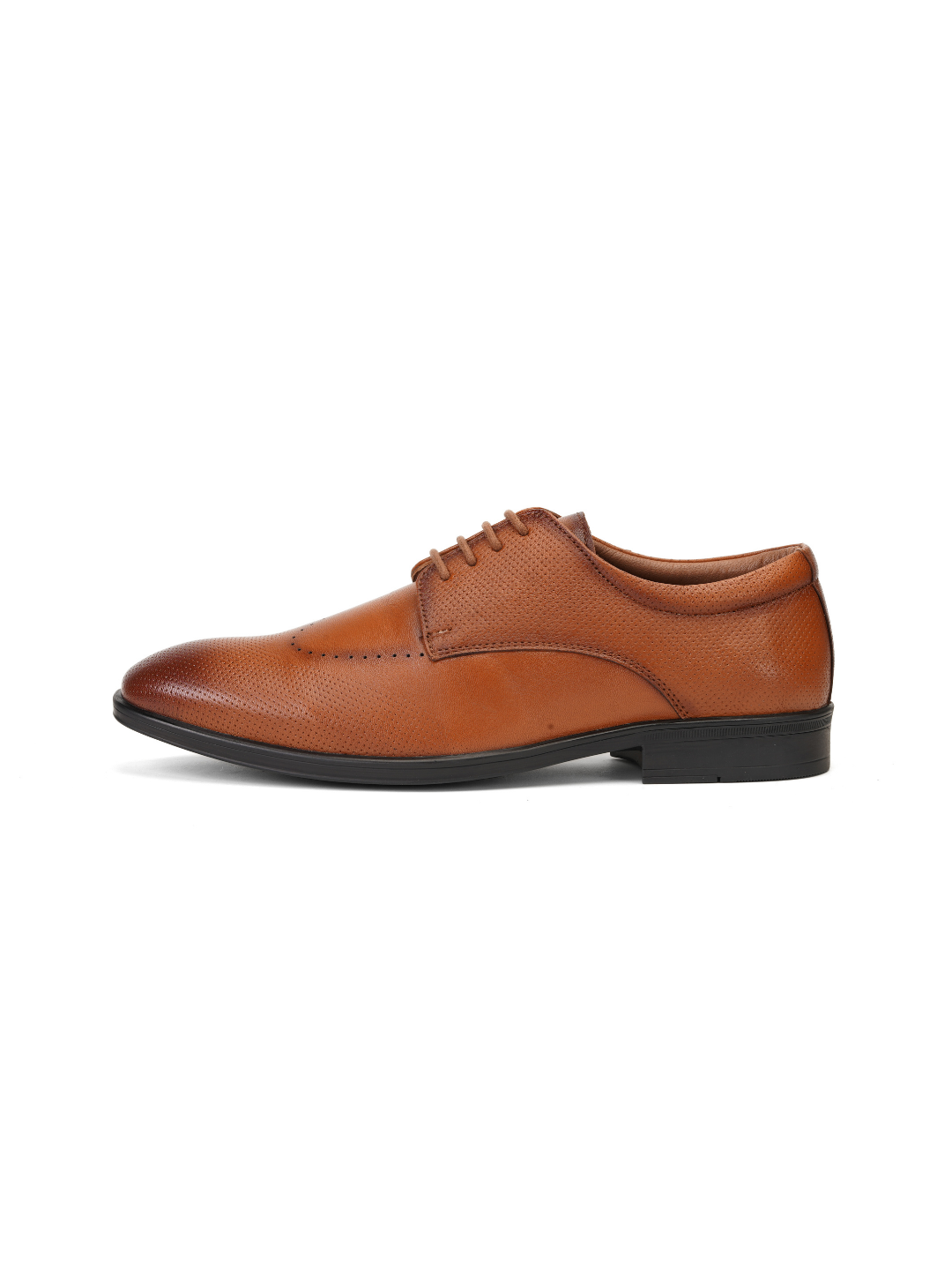 Zuup Tan Genuine Leather Derby Formal Shoes For Men Zfm021069 C006