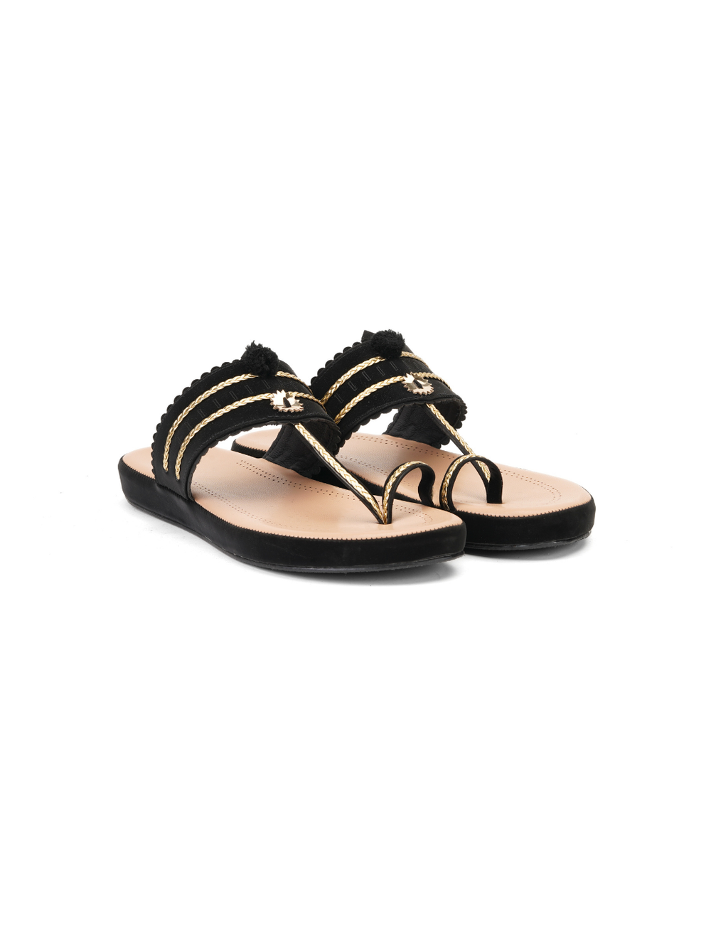Lamoure Black Casual  Flat For Women Lmw039101 C001