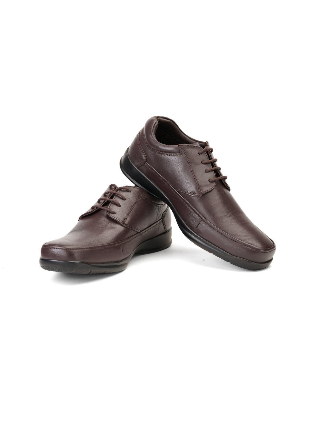 Zuup Brown Genuine Leather Derby Formal Shoes For Men Zfm021059 C003