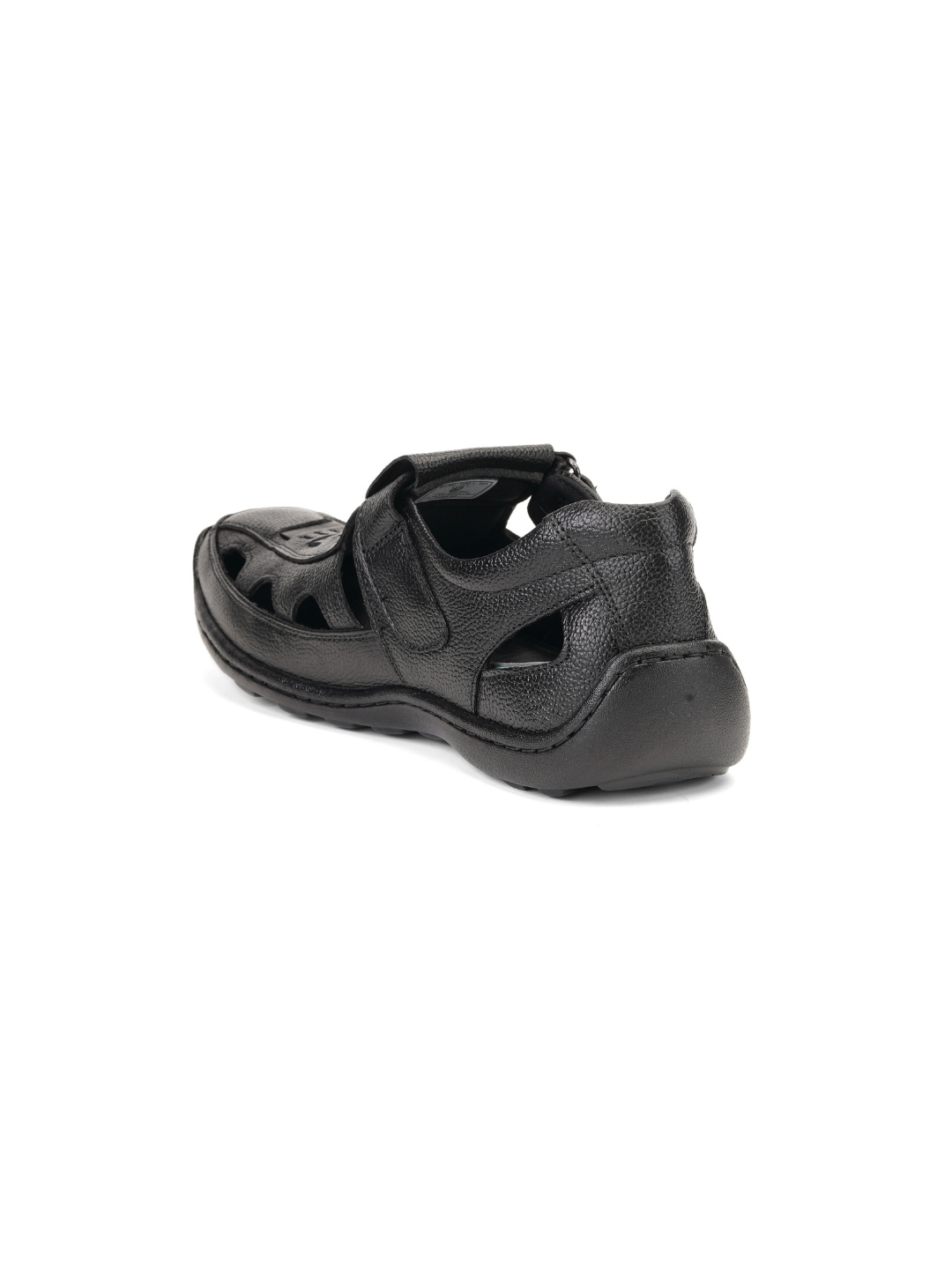 Comfort Walk Black Genuine Leather Pesawari Sandal For Men Cwm031016 C001