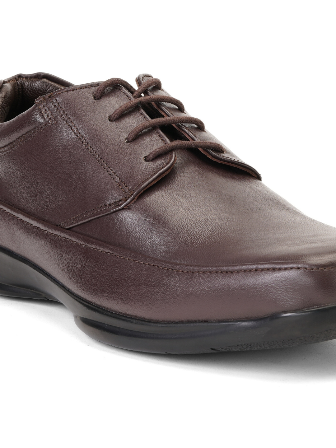 Zuup Brown Genuine Leather Derby Formal Shoes For Men Zfm021059 C003