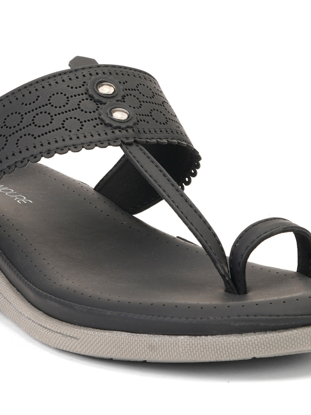 Lamoure Black Casual  Flat For Women Lmw039221 C001