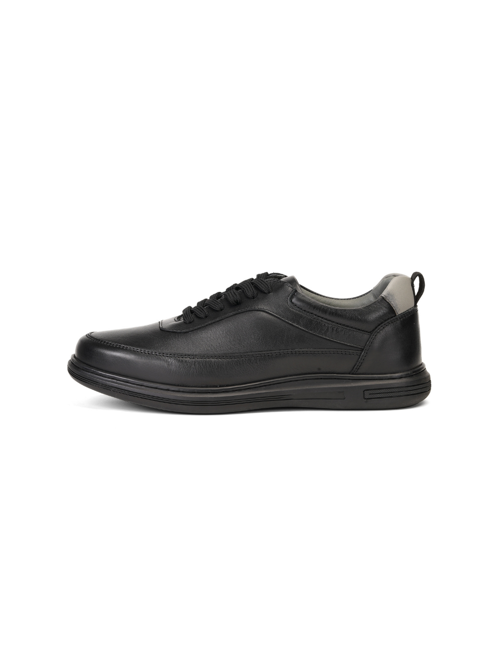 Extacy Black Genuine Leather Derby Casual Shoes For Men Exm010226 C001