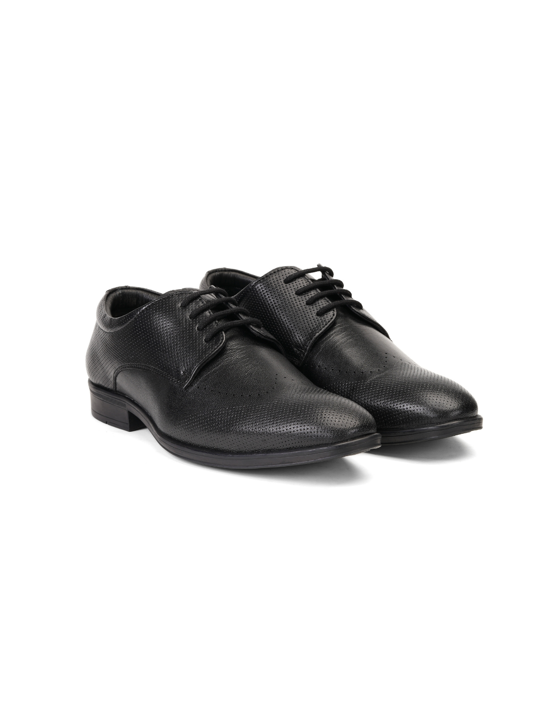 Zuup Black Genuine Leather Derby Formal Shoes For Men Zfm021069 C001