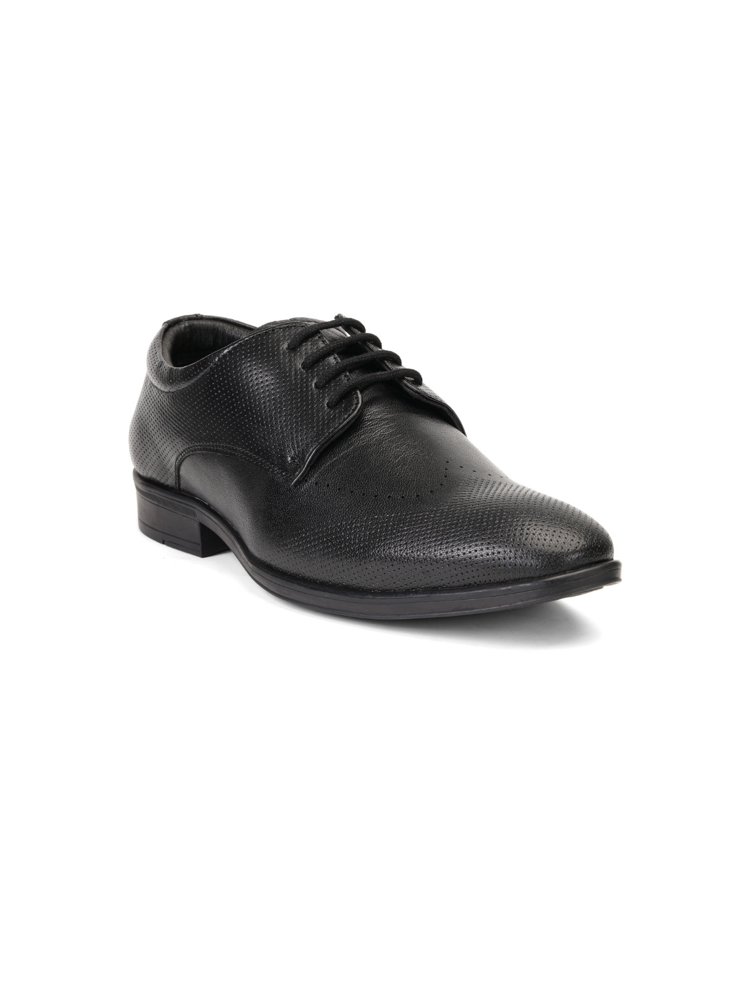 Zuup Black Genuine Leather Derby Formal Shoes For Men Zfm021069 C001