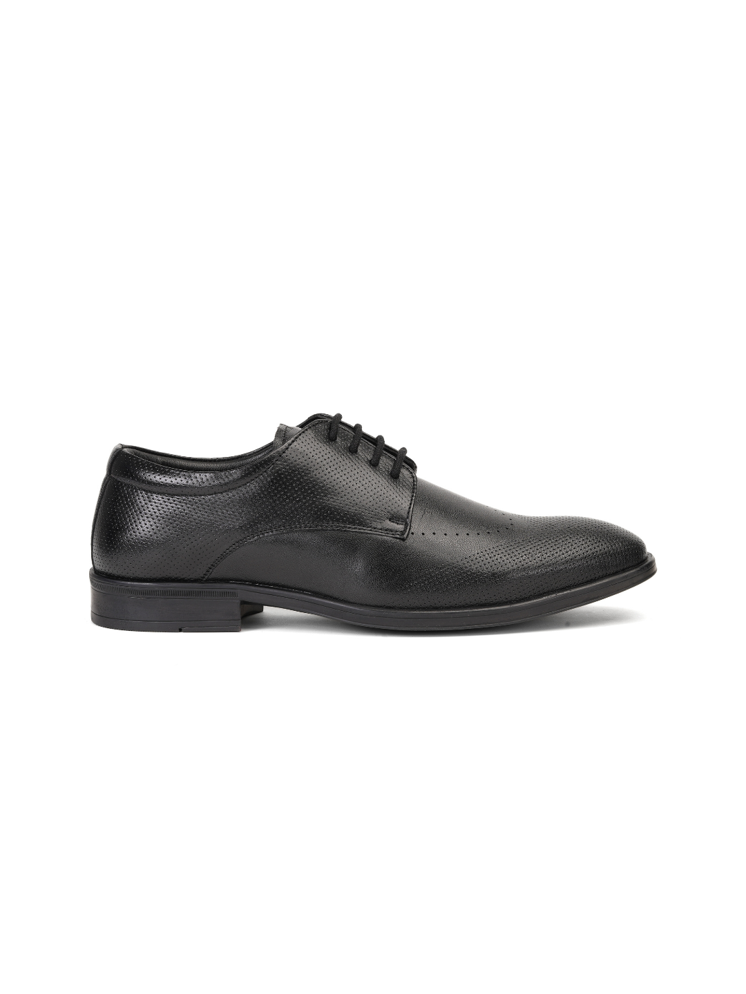 Zuup Black Genuine Leather Derby Formal Shoes For Men Zfm021069 C001
