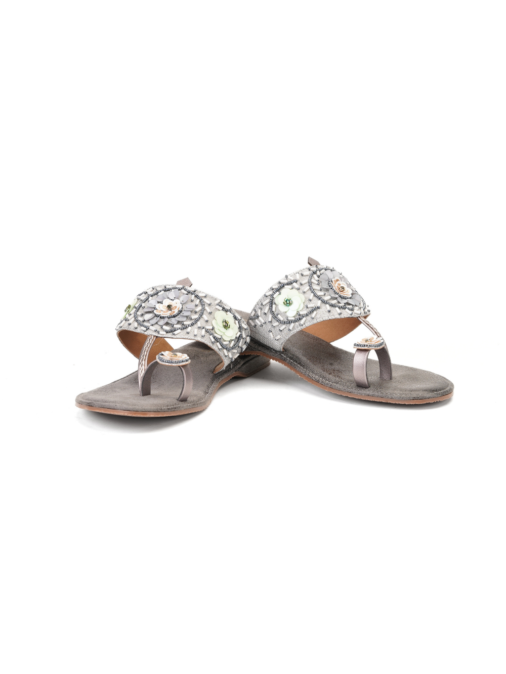 Lamoure Grey Fashion Flats For Women Lmw039172 C005