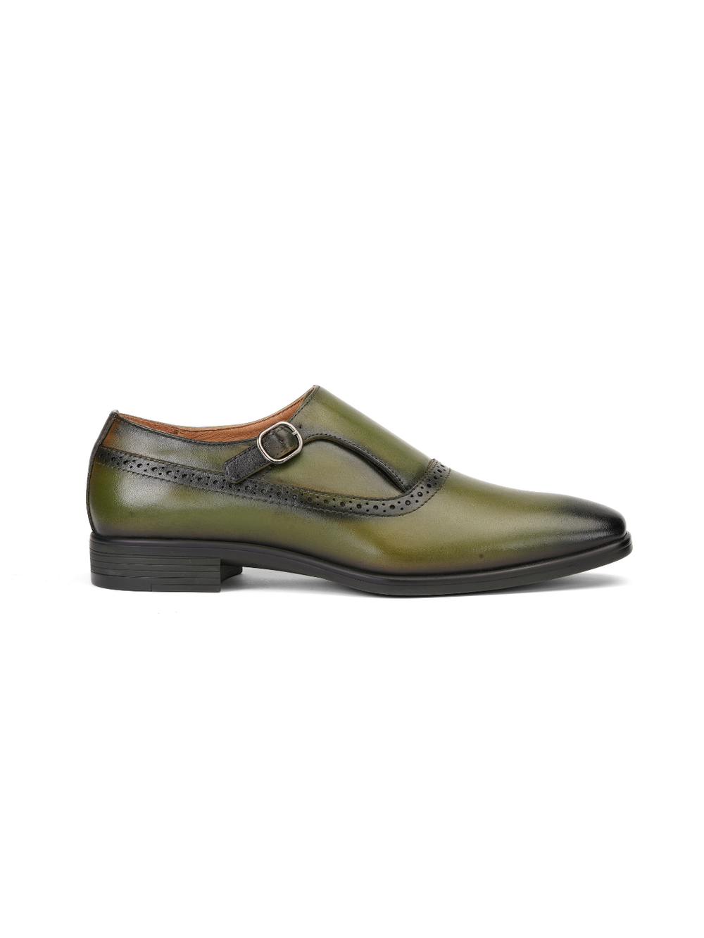 Extacy Green Genuine Leather Casual Shoes For Men Exm010231 C590