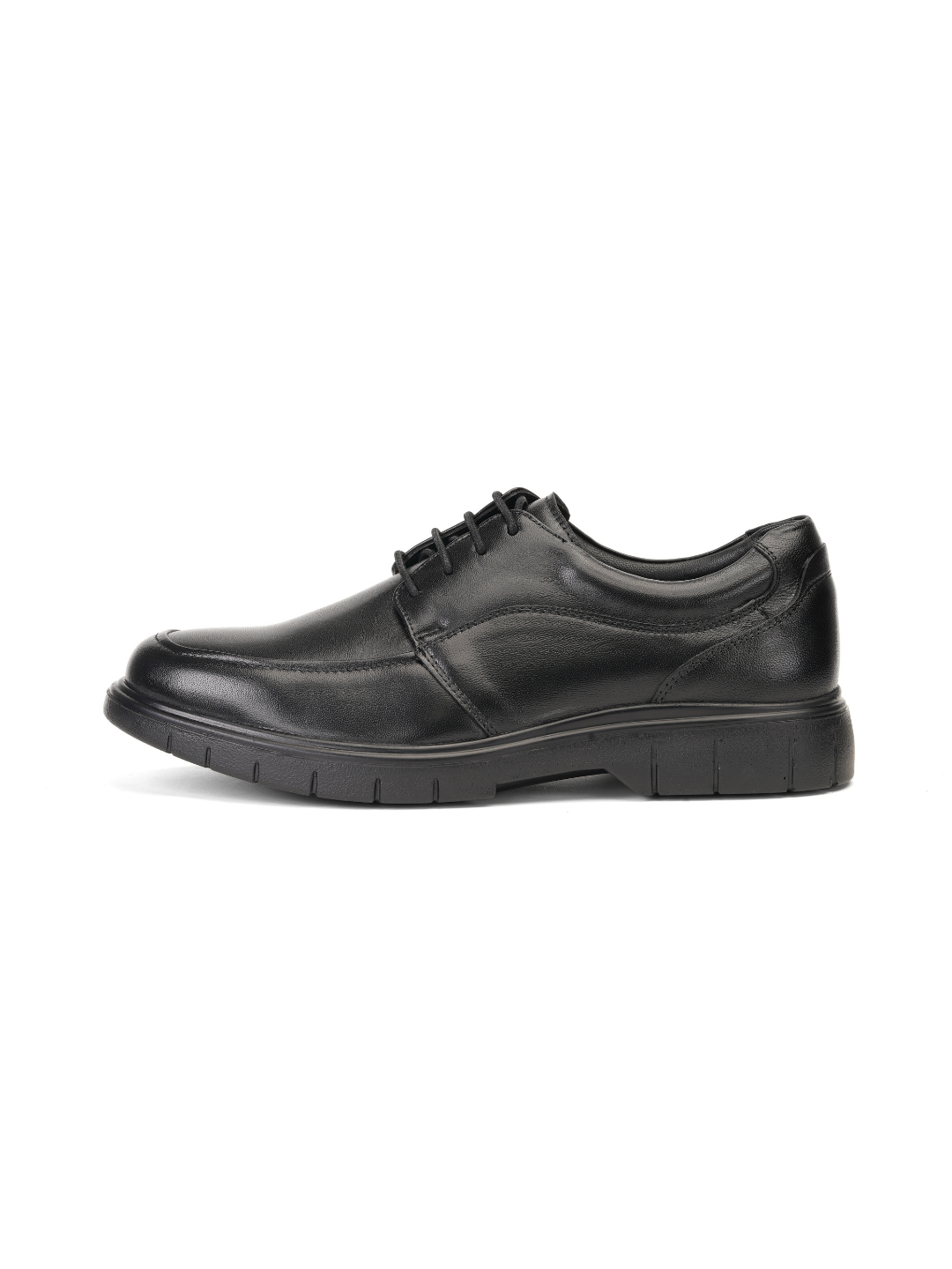 Zuup Black Genuine Leather Derby Formal Shoes For Men Zfm021034 C001