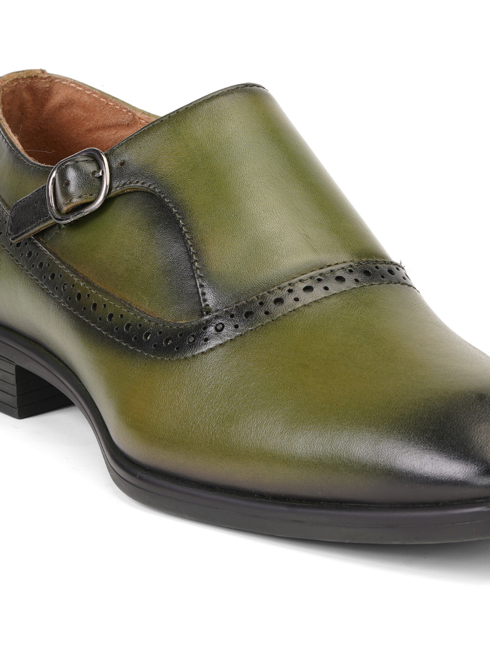 Extacy Green Genuine Leather Casual Shoes For Men Exm010231 C590