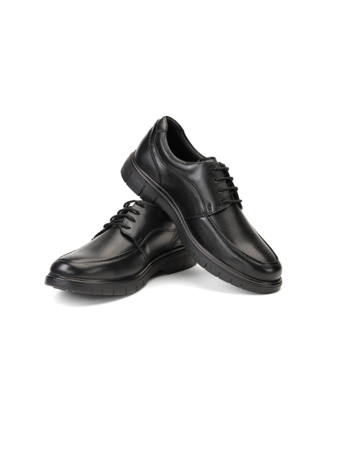 Zuup Black Genuine Leather Derby Formal Shoes For Men Zfm021034 C001