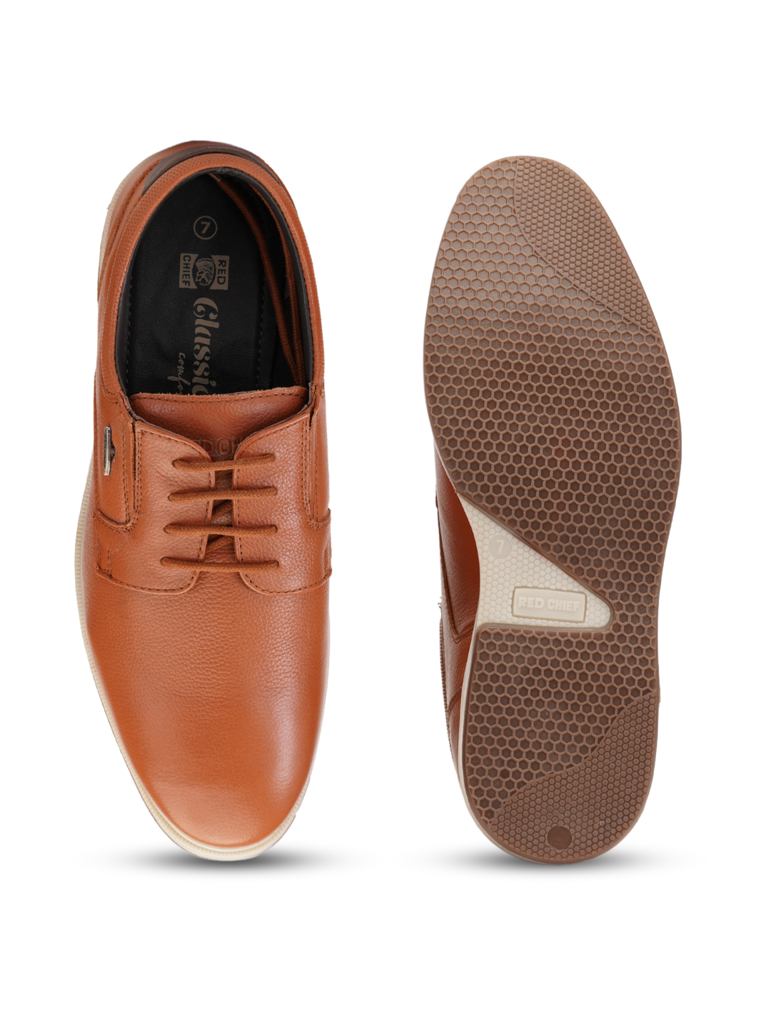 Red Chief Tan Derby Casual Shoes For Men Rc2210 006