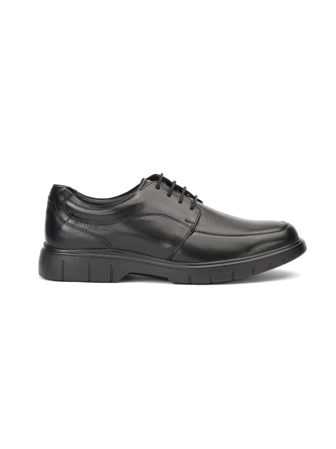 Zuup Black Genuine Leather Derby Formal Shoes For Men Zfm021034 C001