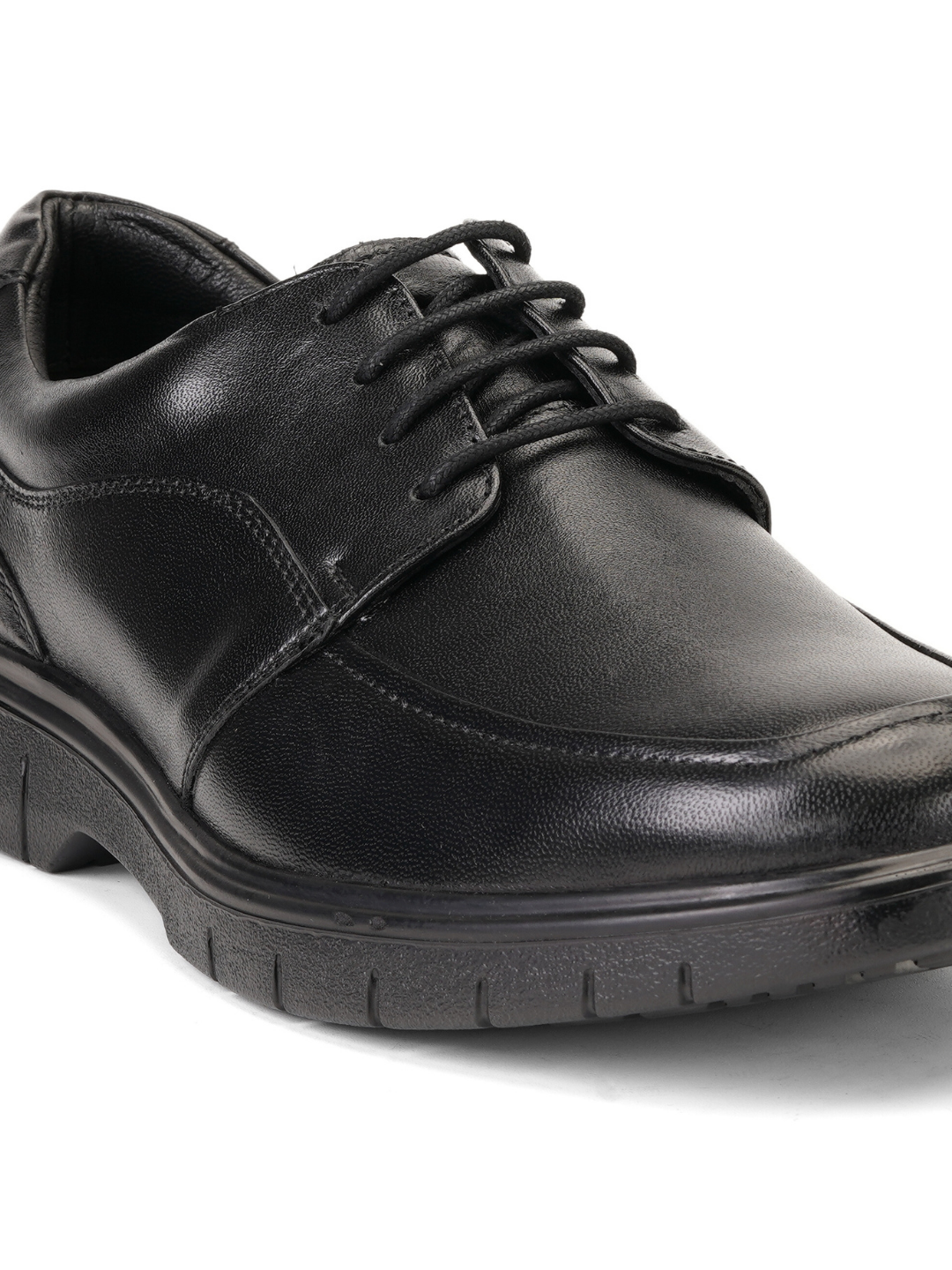 Zuup Black Genuine Leather Derby Formal Shoes For Men Zfm021034 C001