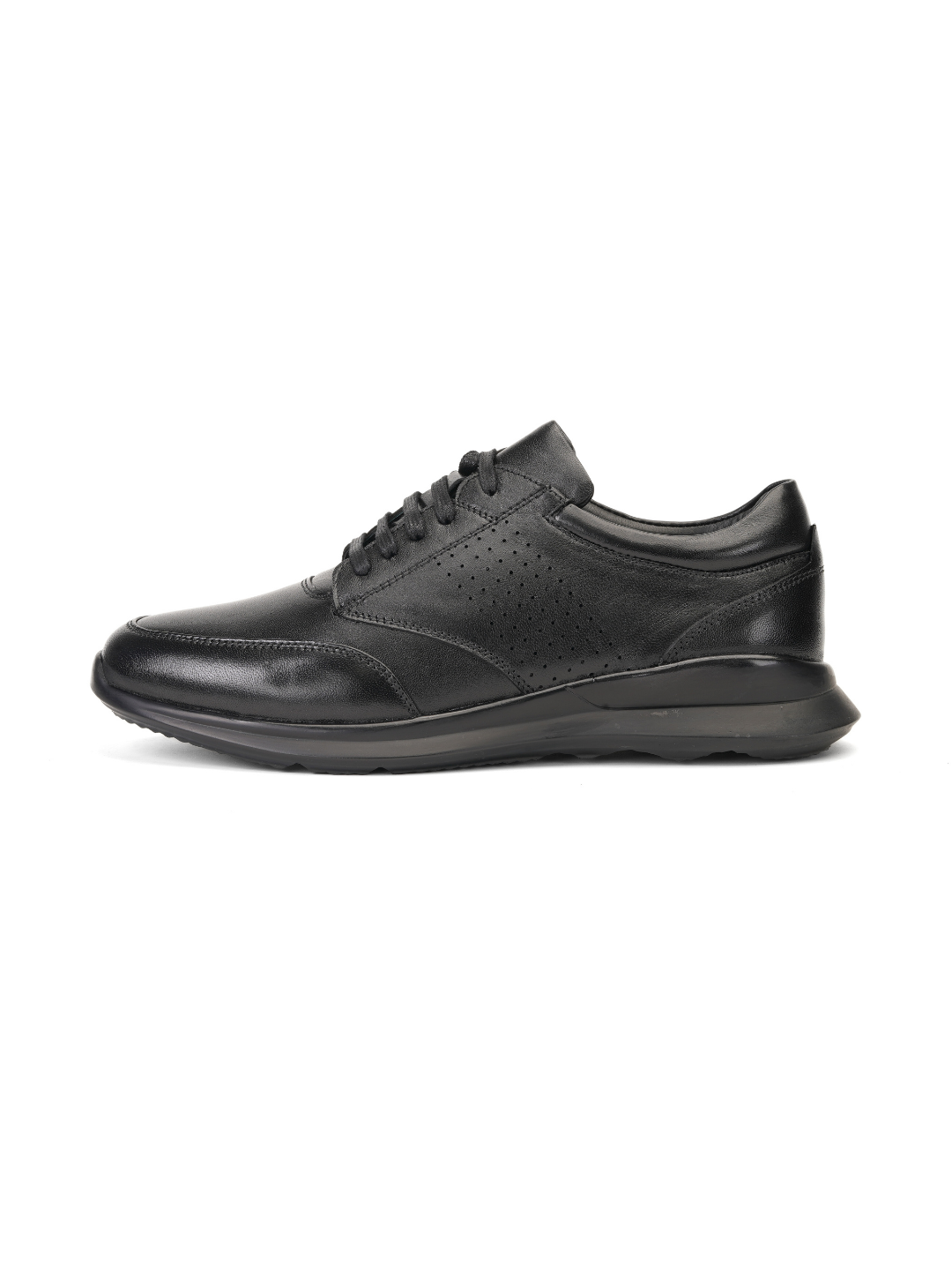 Zuup Black Genuine Leather Derby Formal Shoes For Men Zcm011046 C001