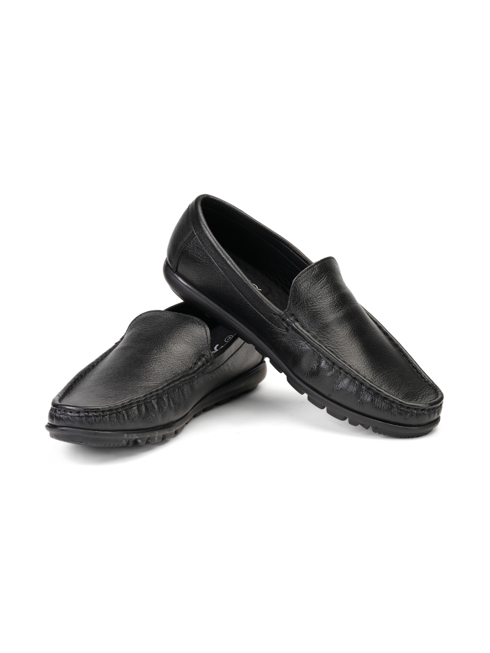 Extacy Black Genuine Leather Loafer Casual Shoes For Men Exm010220 C001