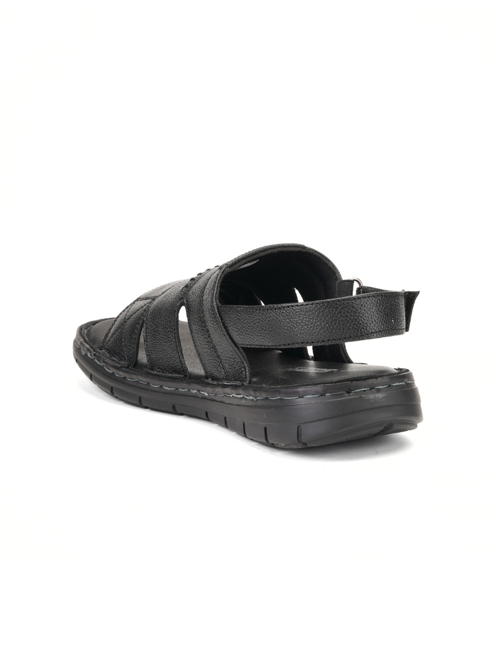 Comfort Walk Black Genuine Leather Formal Sandal For Men Cwm031009 C001