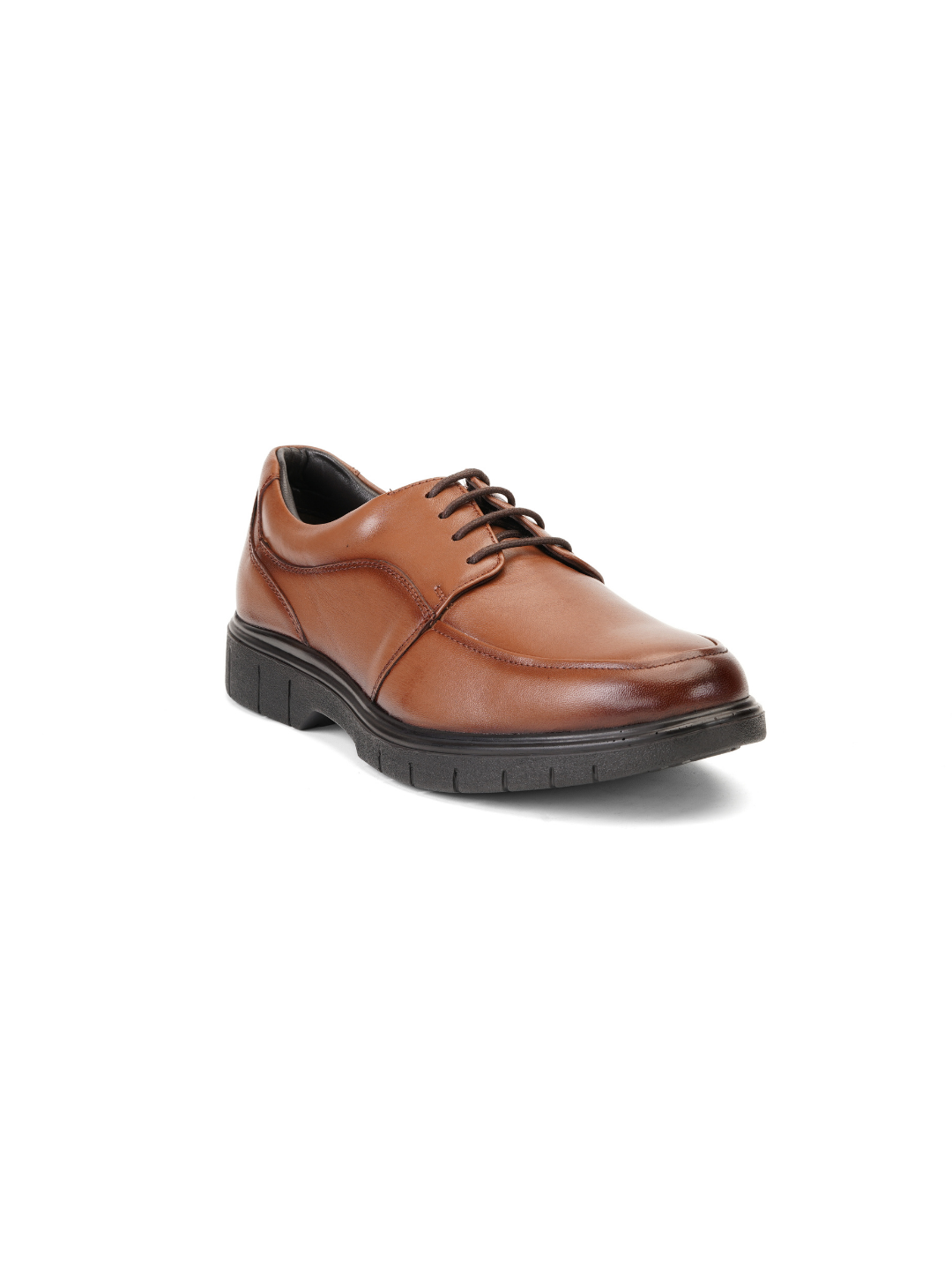 Zuup Tan Genuine Leather Derby Formal Shoes For Men Zfm021034 C006