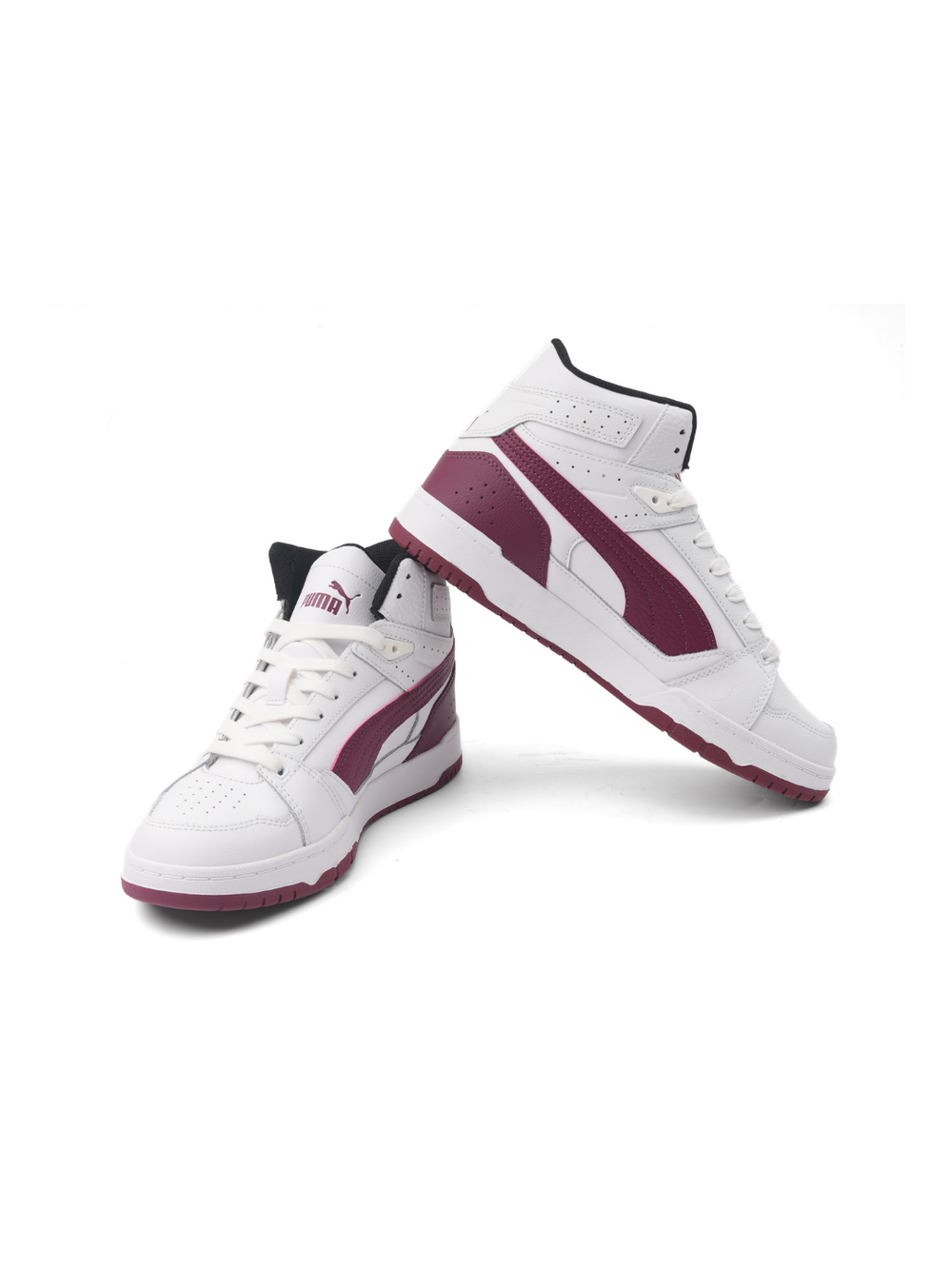 Puma White/Black Sports Shoes For Men Rbd Game Nova Mid -39980403 C059