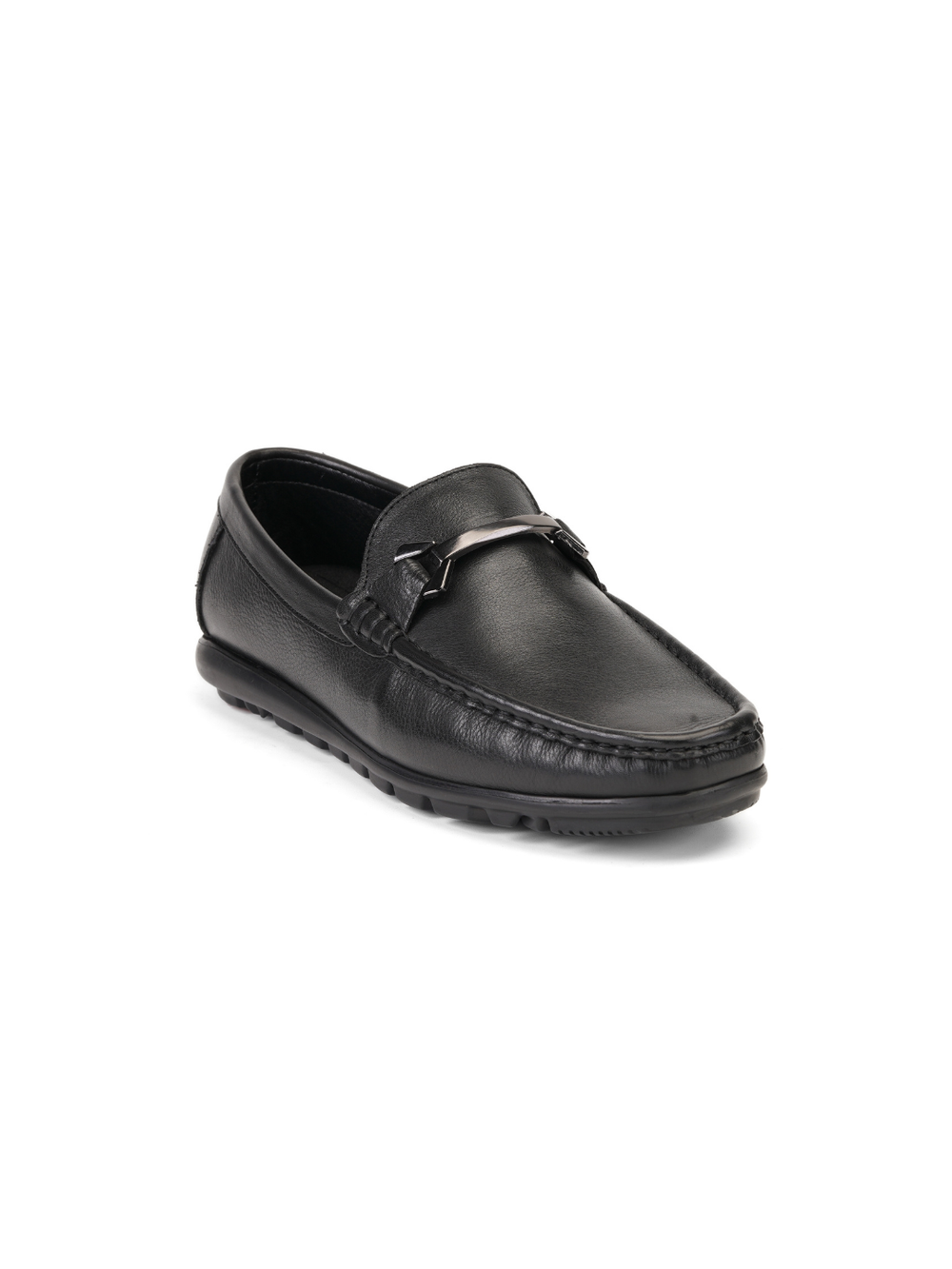 Extacy Black Genuine Leather Loafer Casual Shoes For Men Exm010219 C001