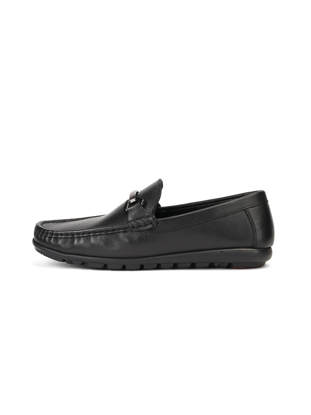 Extacy Black Genuine Leather Loafer Casual Shoes For Men Exm010219 C001