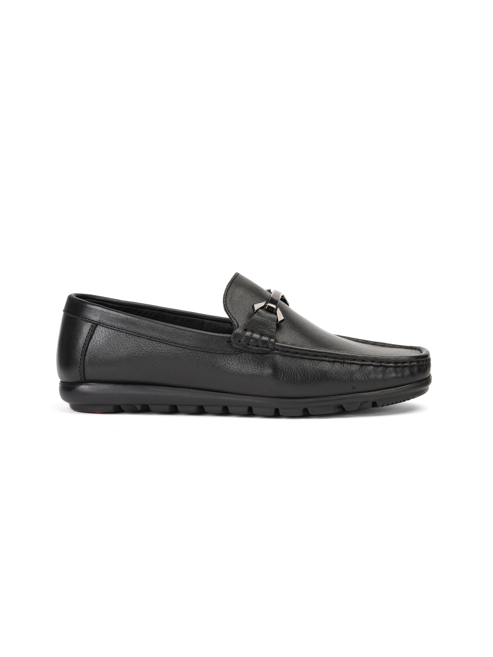 Extacy Black Genuine Leather Loafer Casual Shoes For Men Exm010219 C001