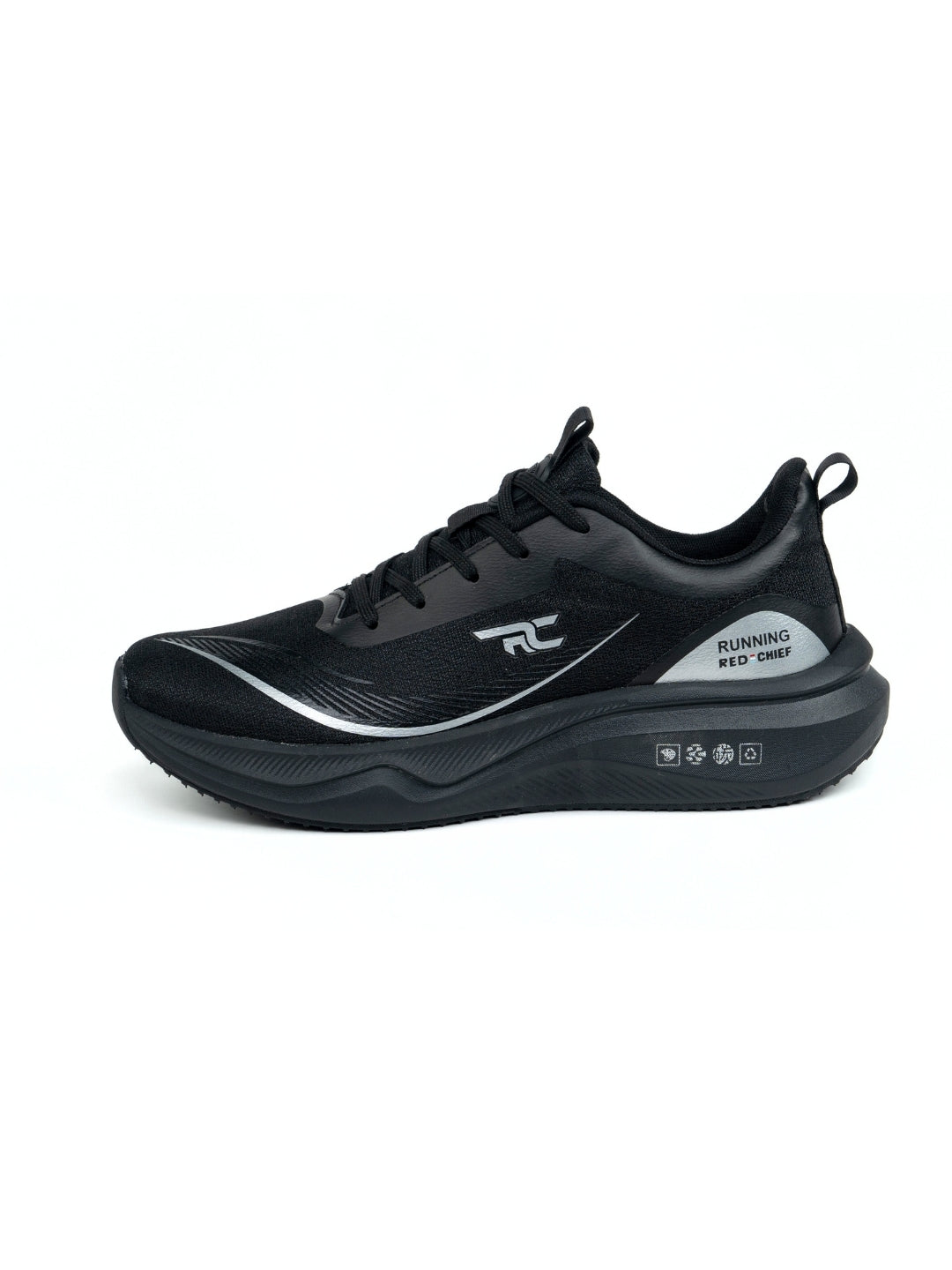 Red Chief Sports Black Running Shoes For Men R1703 001