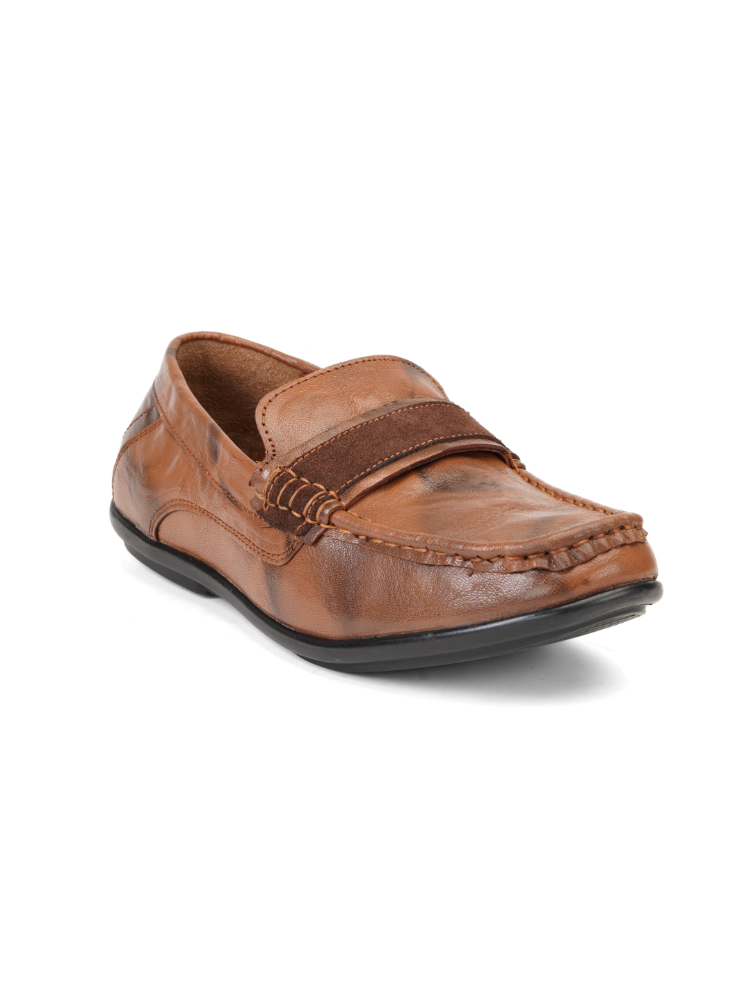 Zuup Tan Genuine Leather Loafer Casual Shoes For Men Zcm011058 C006