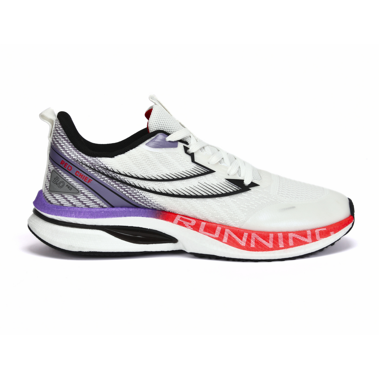 Red Chief Sports White/Purple Running Shoes For Men R1716 G0011
