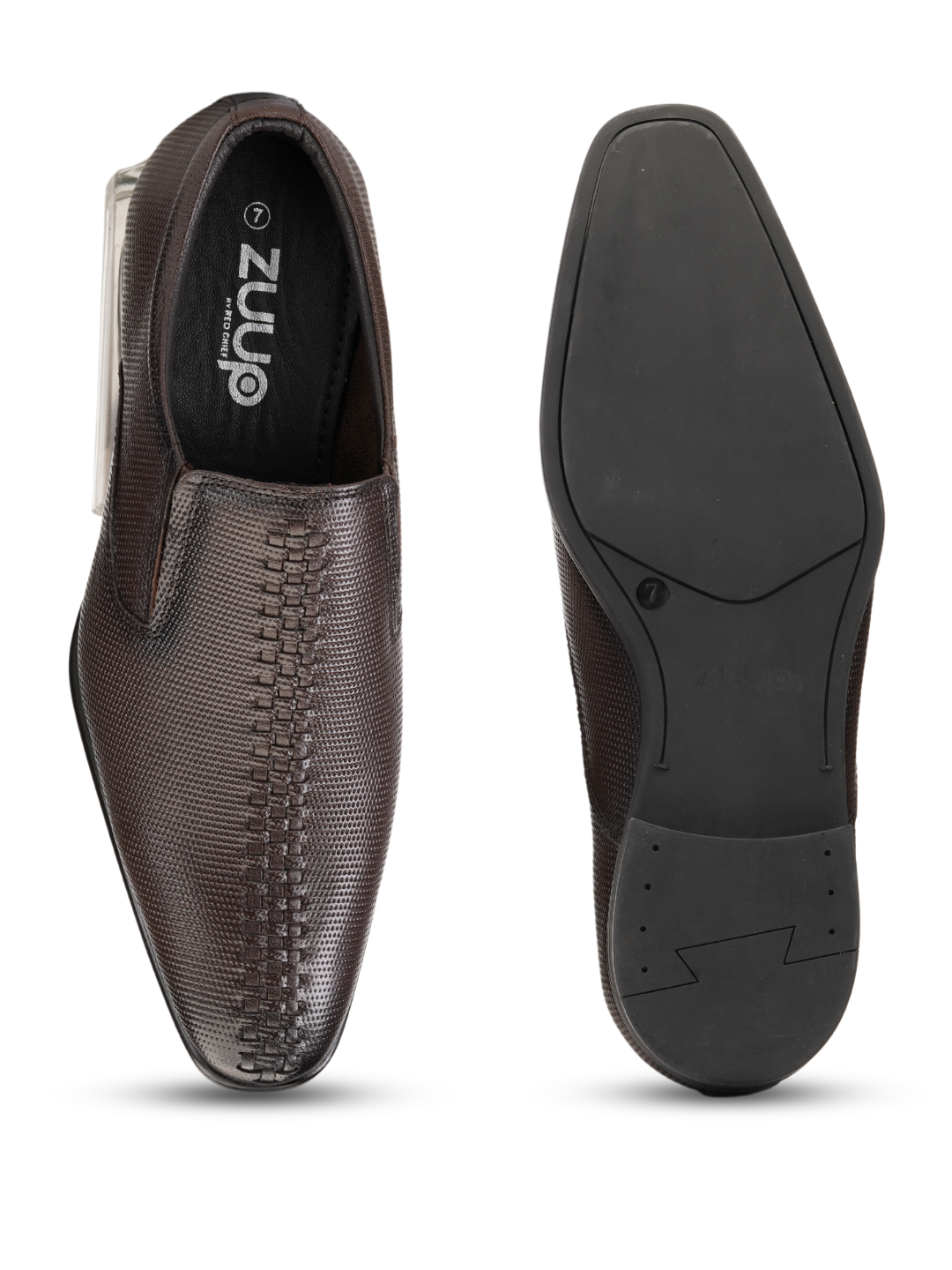 Zuup Brown Genuine Leather Casual Shoes For Men Zcm011035 C003