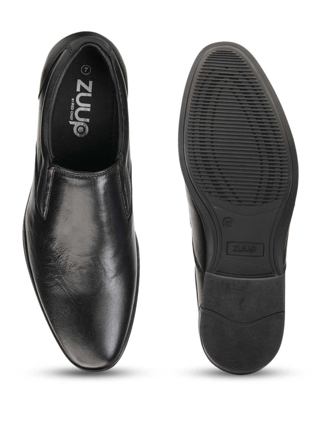 Zuup Black Genuine Leather Formal Shoes For Men Zfm021070 C001