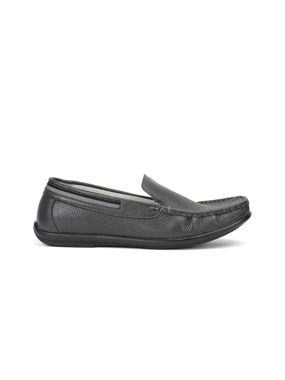 Extacy Blue Genuine Leather Loafer Casual Shoes For Men Exm010233 C002