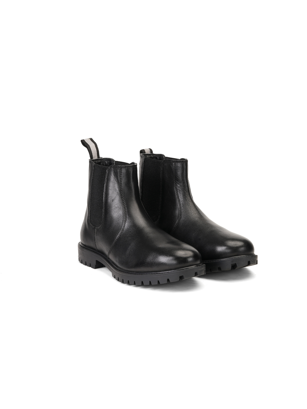 Extacy Black Genuine Leather Ankel Boot Casual Shoes For Men Exm010238 C001
