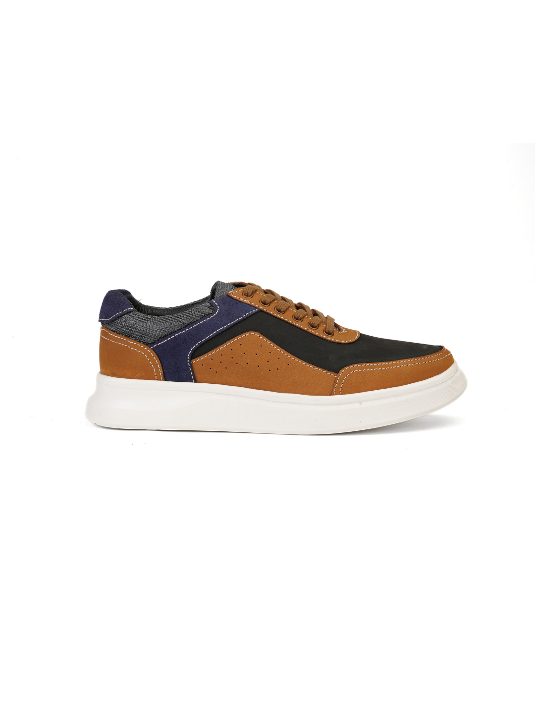 Extacy Tan Genuine Leather Sneaker For Men Exm010200 C006