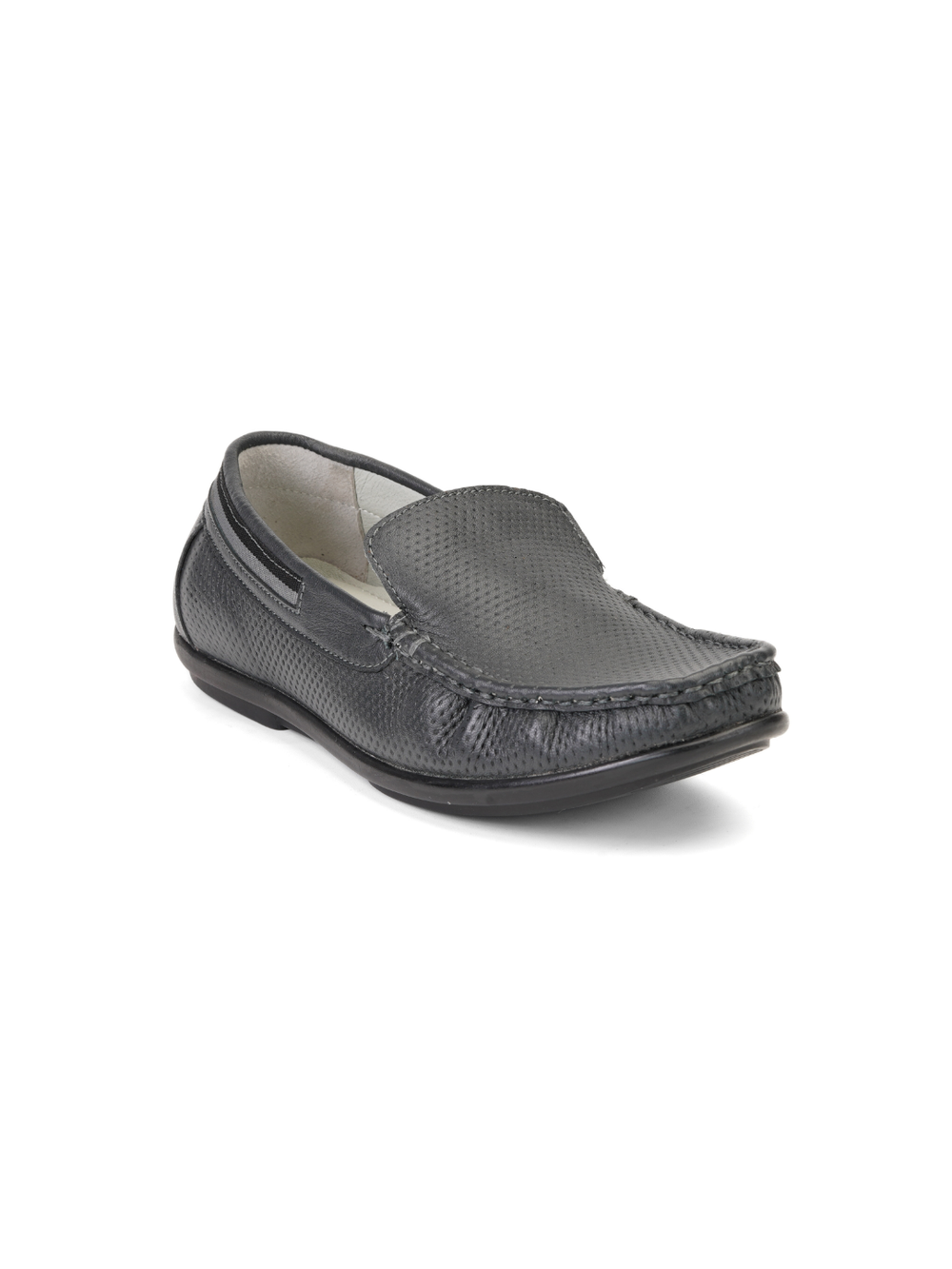 Extacy Blue Genuine Leather Loafer Casual Shoes For Men Exm010233 C002