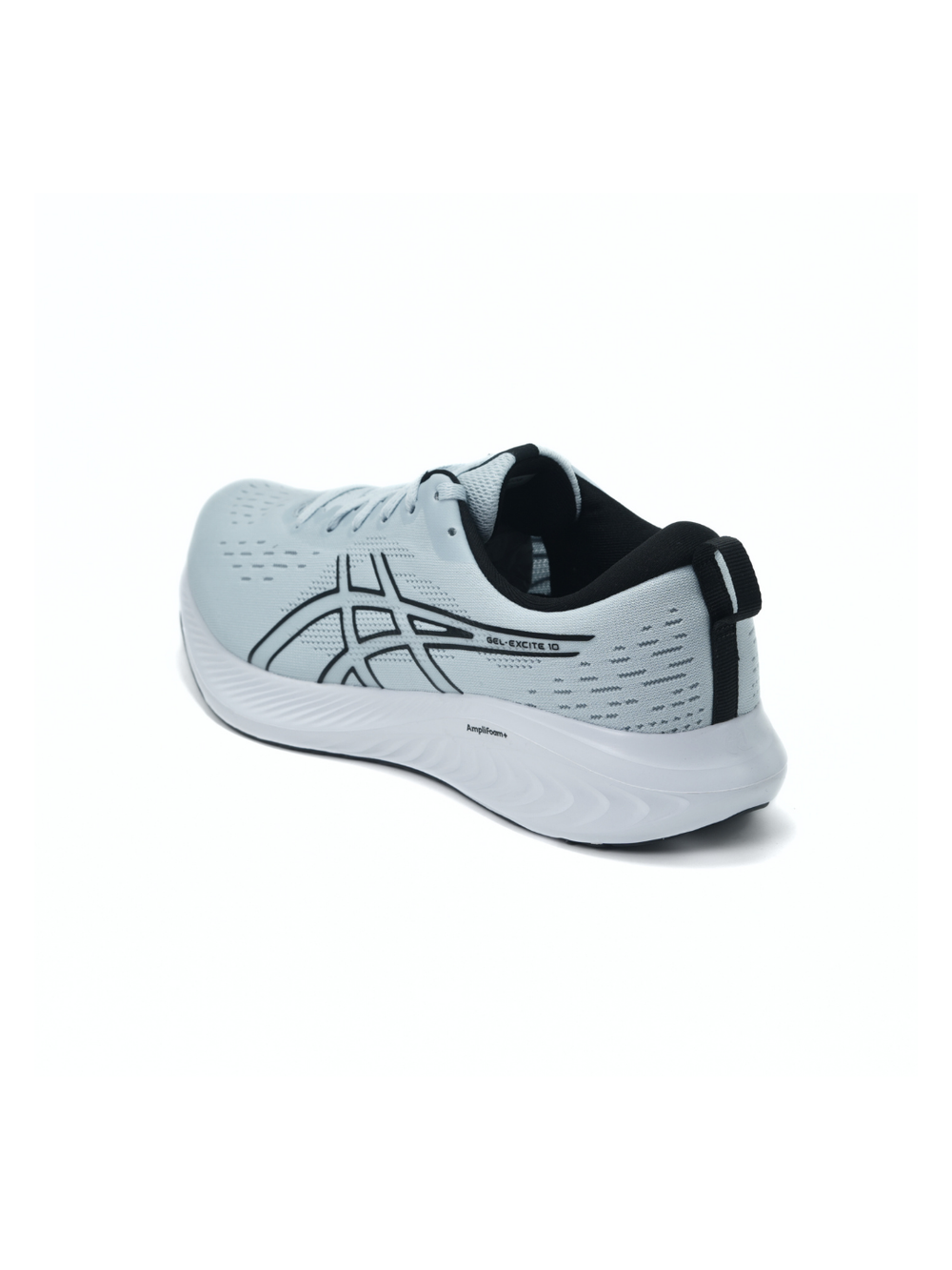 Asics Cool Grey/Black Sports Shoes For Men Gel Excite 10 C552