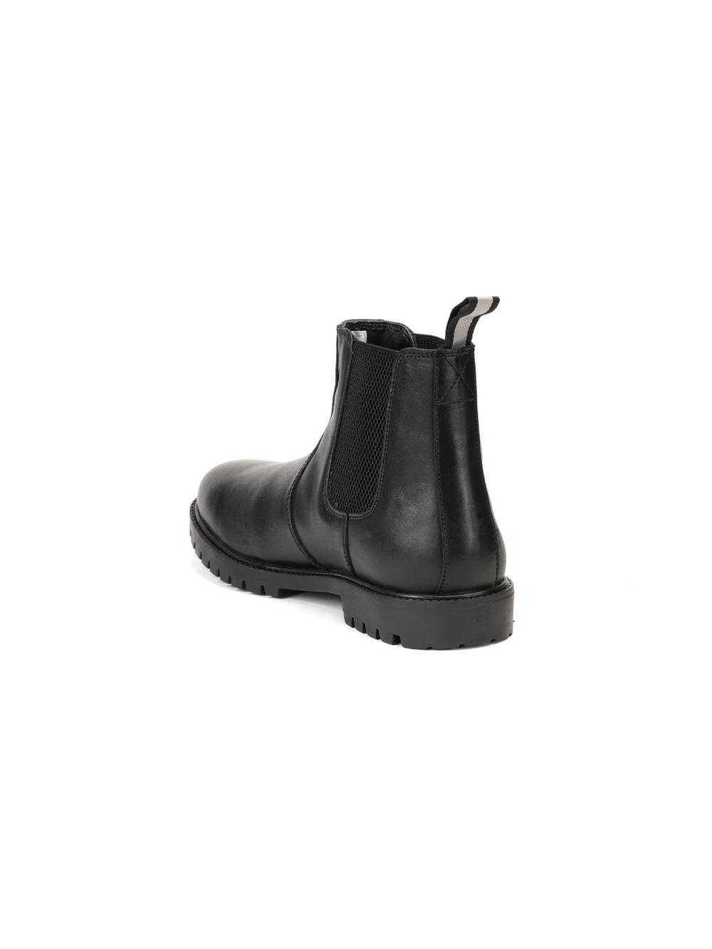 Extacy Black Genuine Leather Ankel Boot Casual Shoes For Men Exm010238 C001