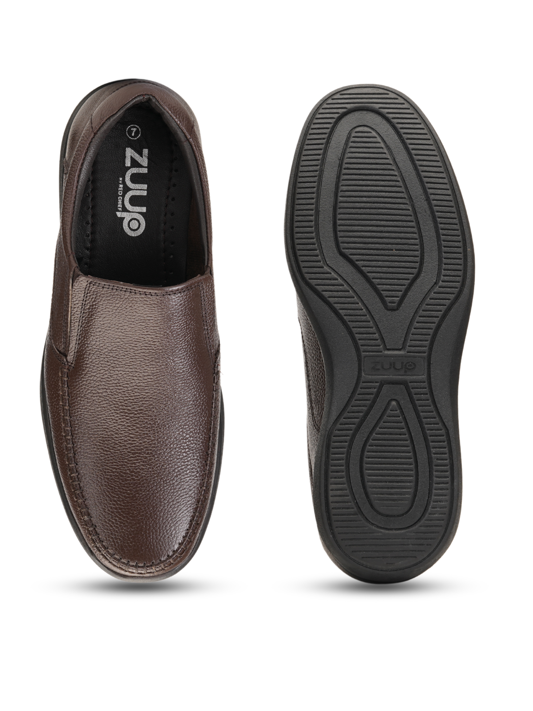 Zuup Brown Genuine Leather Formal Shoes For Men Zfm021043 C003