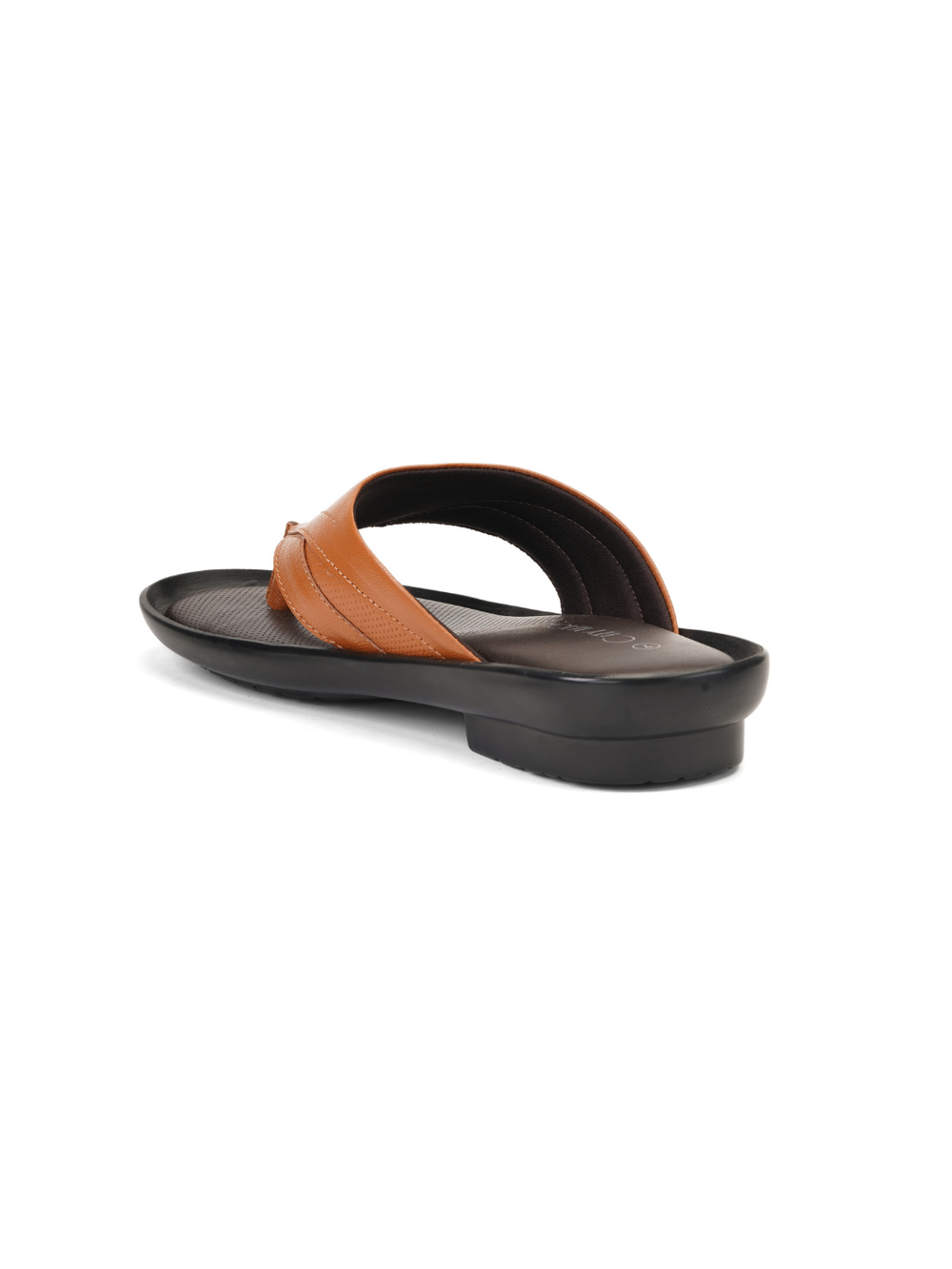 City Magic Tan Genuine Leather Thong Slipper For Men Cmm041008 C006