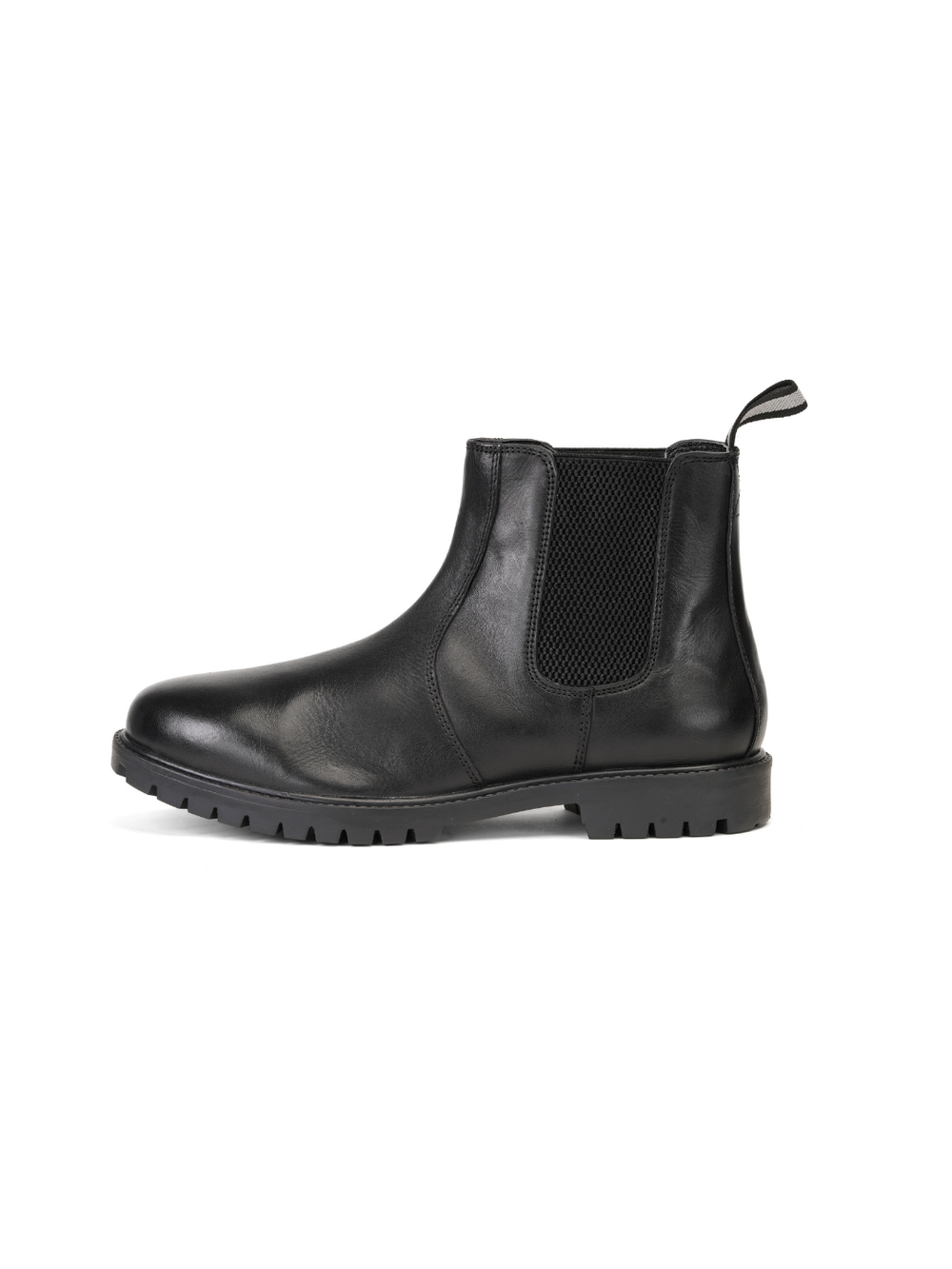 Extacy Black Genuine Leather Ankel Boot Casual Shoes For Men Exm010238 C001