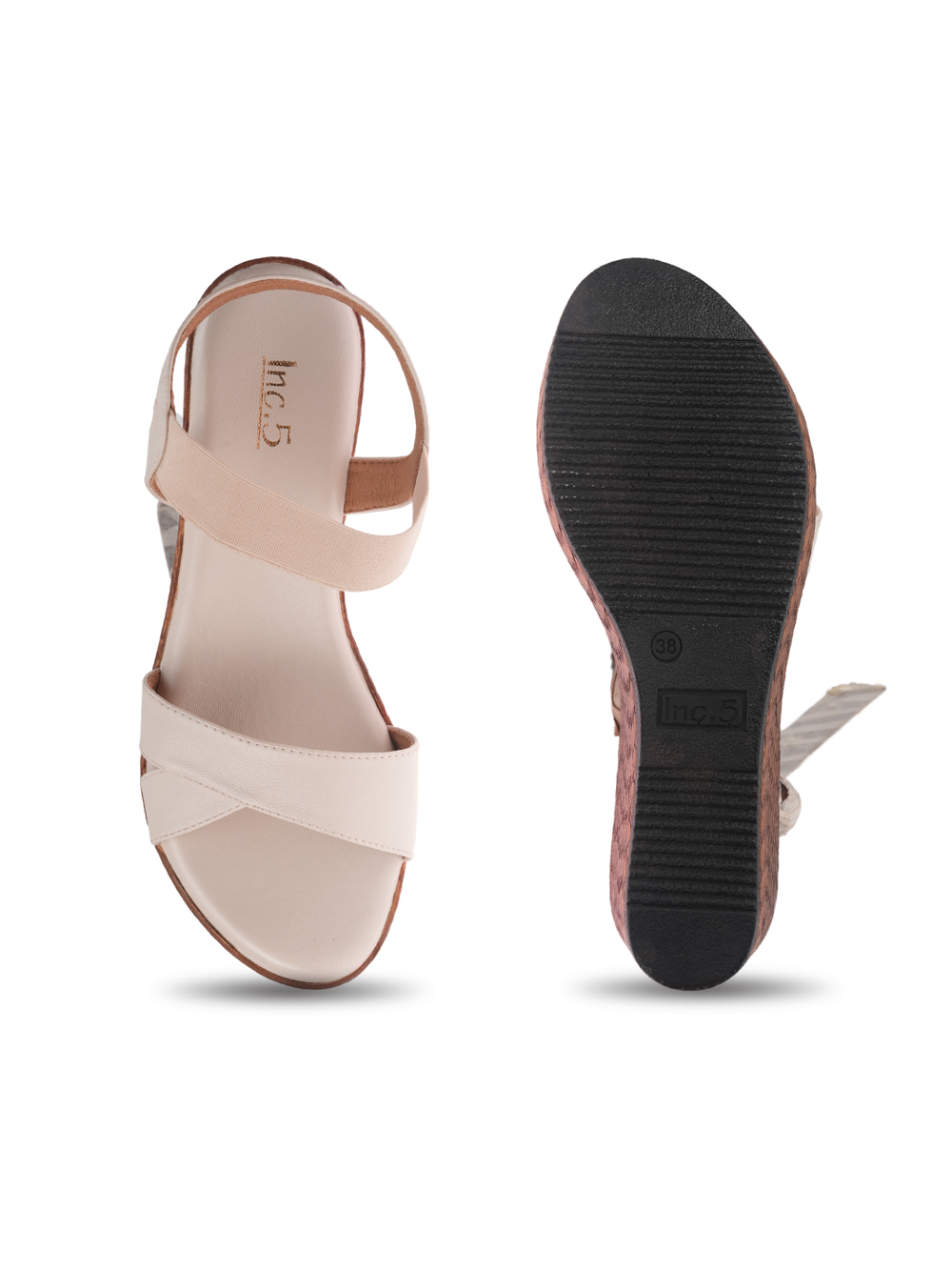 Inc.5 Cream Sandal For Women 102173 C179