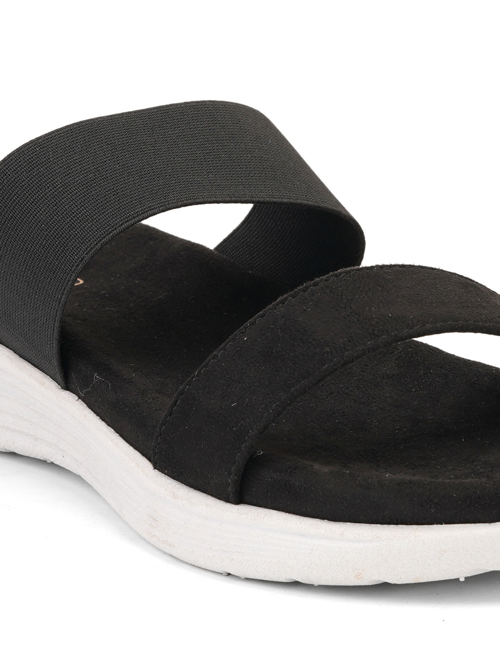 Comfort Walk Black Casual Flat For Women Cww031038 C001